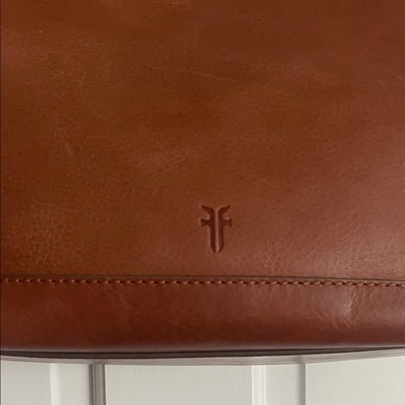 Frye Kenzie Brown Cognac Leather Tote Bag - Picture 2 of 8